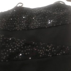Black sequence cocktail dress